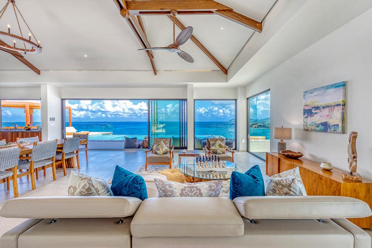 St Martin luxury villa rental - Living room